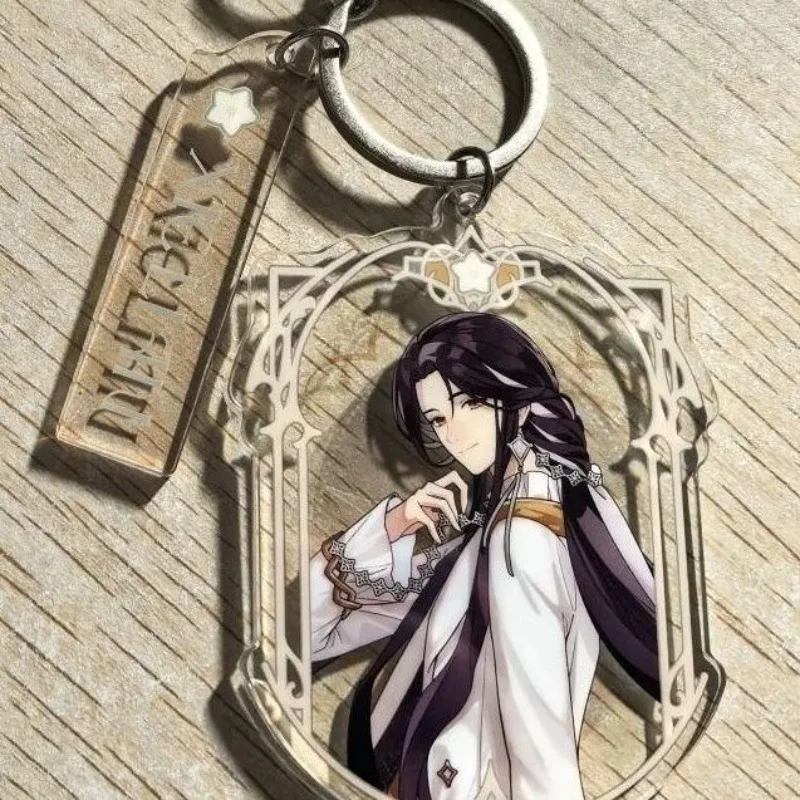 Llavero de acrílico de anime Tian Guan Ci Fu, accesorio colgante para bolso con diseño de Hua Cheng Xie Lian CP Wave Board, regalo.