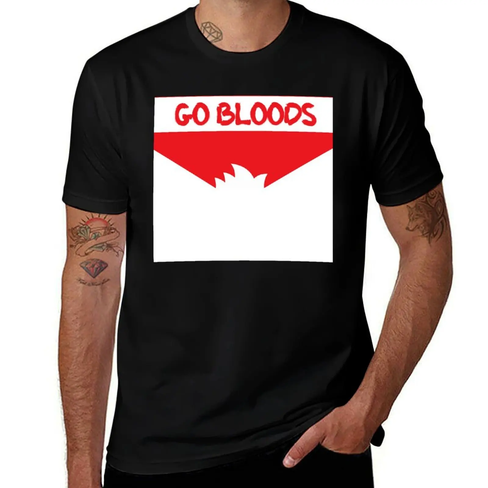 sydney swans face cover T-Shirt Basic Solid Color Short Sleeve T-Shirt