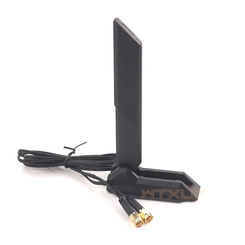 WiFi 6E extension Antenna 2.4G 5G 6G RP-SMA male Magnetic Base for WiFi Router Wireless Network Card