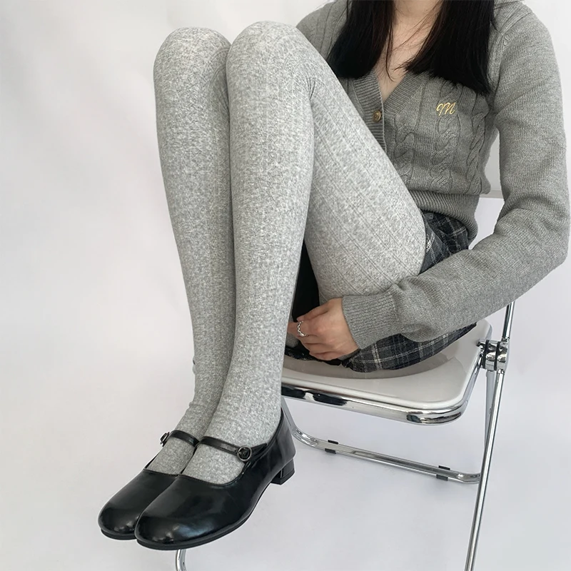 طماق النساء قيعان تقسم Sweatpants خفيفة الوزن البساطة البريدي الفتيات لينة بسط الأنثوية عيد الميلاد الدفء حفظ بطانة #6