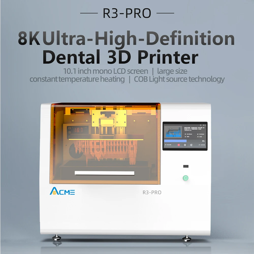 ACME R3-PRO 3D Printer 10.1 inch mono LCD screen large size constanttemperature heating COB Light source technology