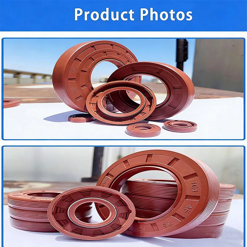 High-temperature resistant fluorine rubber super wear-resistant oil-resistant skeleton oil seal ring，ID20mm-24mm