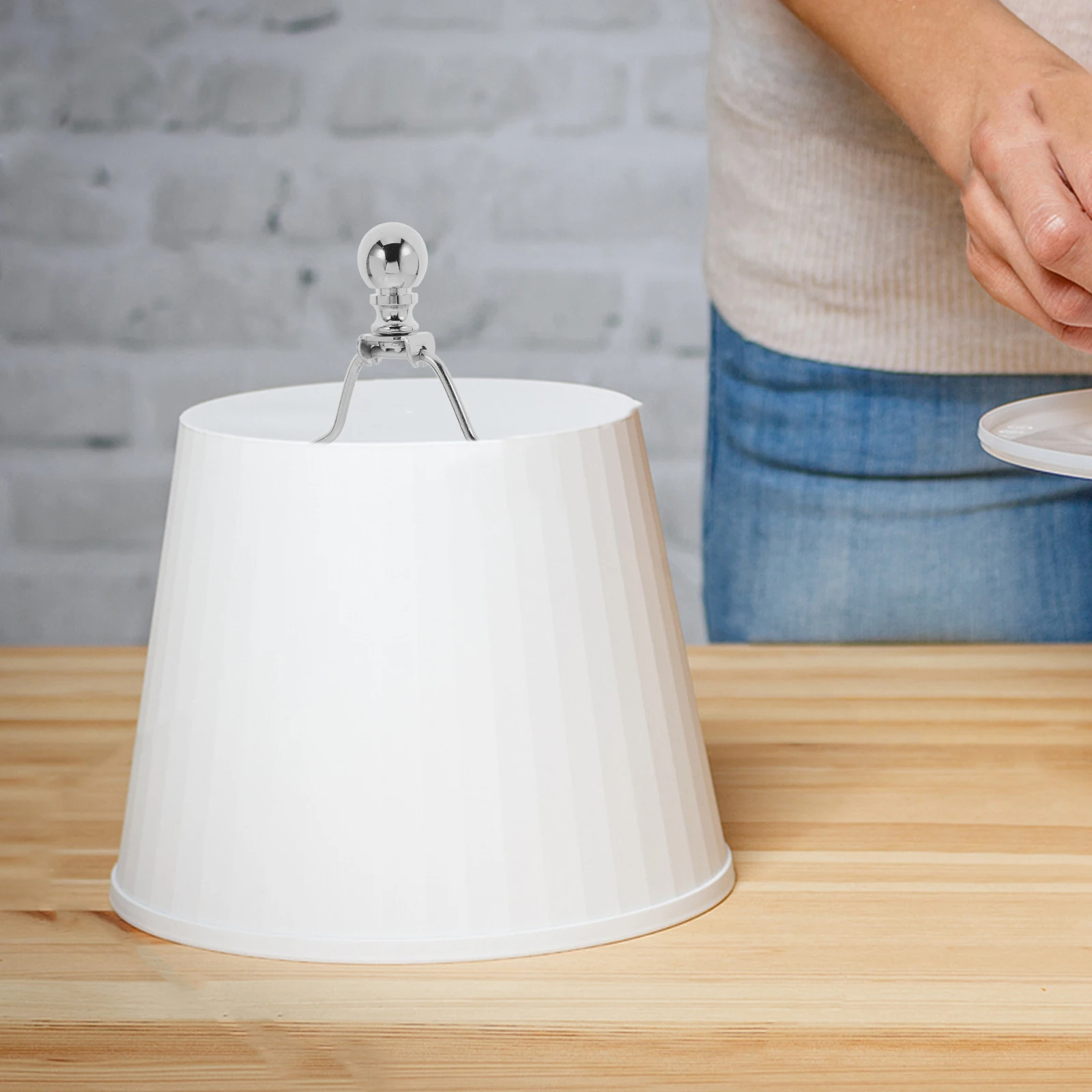 

1 комплект, запасные части для большой лампы с навесом, регулируемая арфа, прочный металлический держатель абажура, ремонтный комплект для настольных ламп, легкий