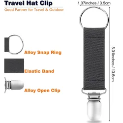 utility Multifunction Elastic Clip for Traveling Hanging on Bag Handbag Backpack Luggage Hats Clips Outdoor Travel partner