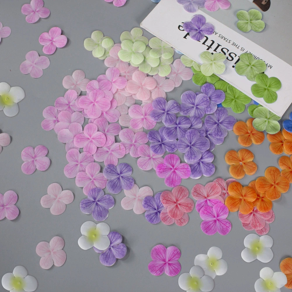 Pressed Flower Frame - 60Pcs Anna Hydrangea Color-Absorbing Flowers Epoxy