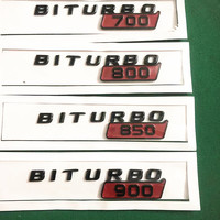 Chrome Black Fender Number BITURBO 700 850 800 900 Emblems BITURBO800 BITURBO700 BITURBO900 Badges  for BRABUS G900 G800 G700