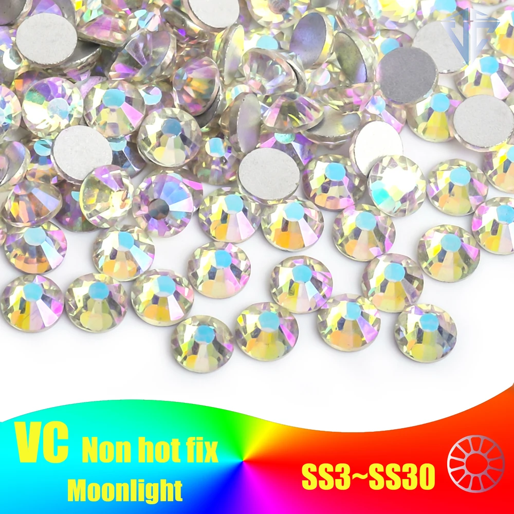 Moonlight стразы Crystal Nail Art Non hotfix rhinestones Moon Night Loose Rhinestone Glass Strass for Nail Art Decorations E7005