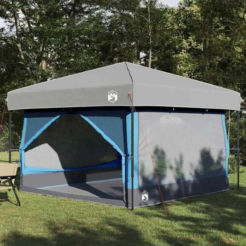 Campingzelt mit Innendach - Wasserdichtes Polyesterzelt mit Belüftungsfenstern, integrierten Haken und internen Aufbewahrungstaschen