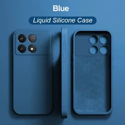 Liquid Silicone Phone Case For Xiaomi Redmi Note 13 Pro + 5G POCO X6 F5 X5 Pro 5G Cover