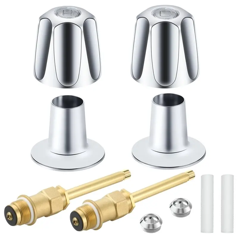 B84B-For Price Pfister Windsor Faucet,Rebuild Kit 2 Handle Bathtub And Shower Trim Including Electroplated Replacement Parts 12H