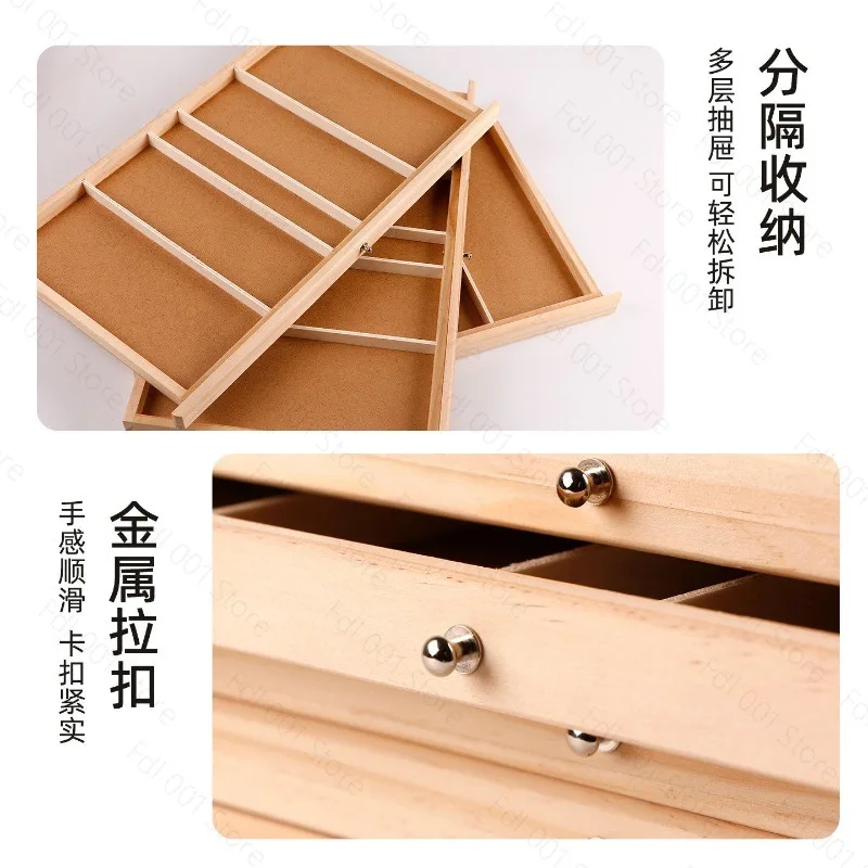 Art Multifunctional Drawer Art Storage Box Can Store Colored Pens Markers and Storage Boxes