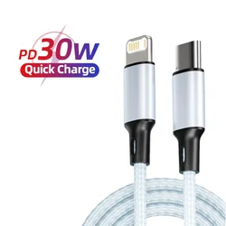 PD 30W Fast Charger For iPhone 15 11 12 13 14 Pro Max XR X XS Max 8 Plus Phone Charger Cable Fast Charging Accessories