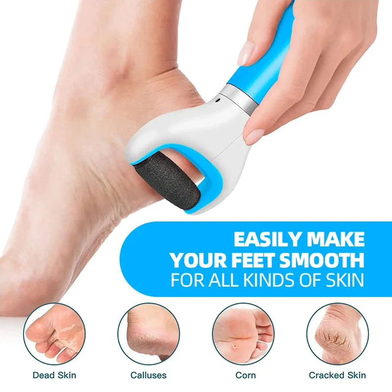 USB Electric Foot File Foot Cleaning Grinder Hard Dead Skin Callouses Remover Anti Drying Cracked Feet Pedicure Care Tools