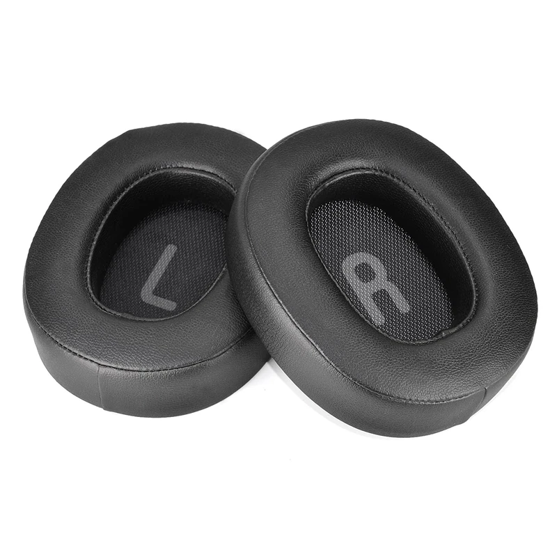 1 Pair Replacement Ear Pads Soft Foam Cushion Cup for Tune 700BT 700BTNC 750 BT 750BTNC Snap-On Earmuffs (Black)