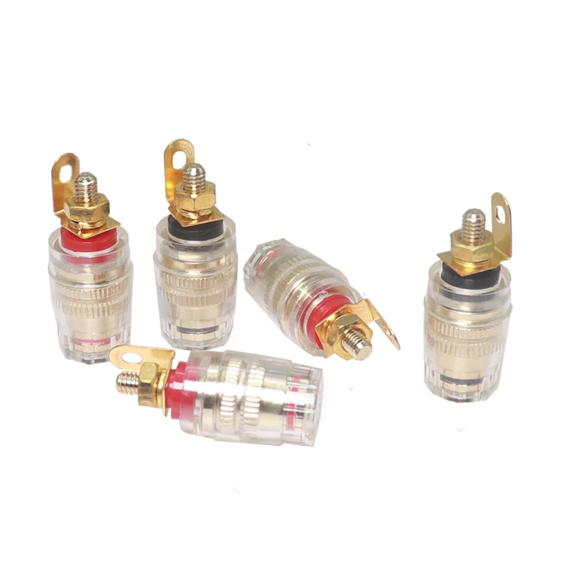 【5-1PCS】4mm Banana Plug Socket Low Frequency Amplifier Connector for Loudspeakers