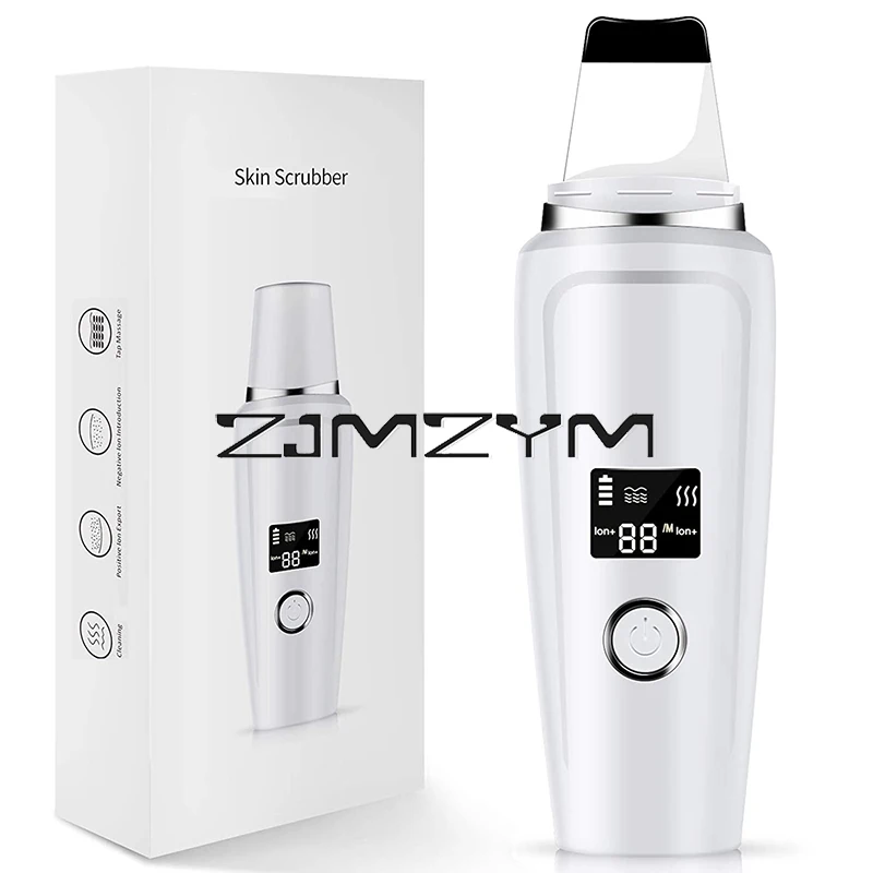 LCD Ultrasonic Skin Scrubber Blackhead Remover Sonic Face Skin Cleaning Peeling Device Comedone Extractor Facial Beauty Tool