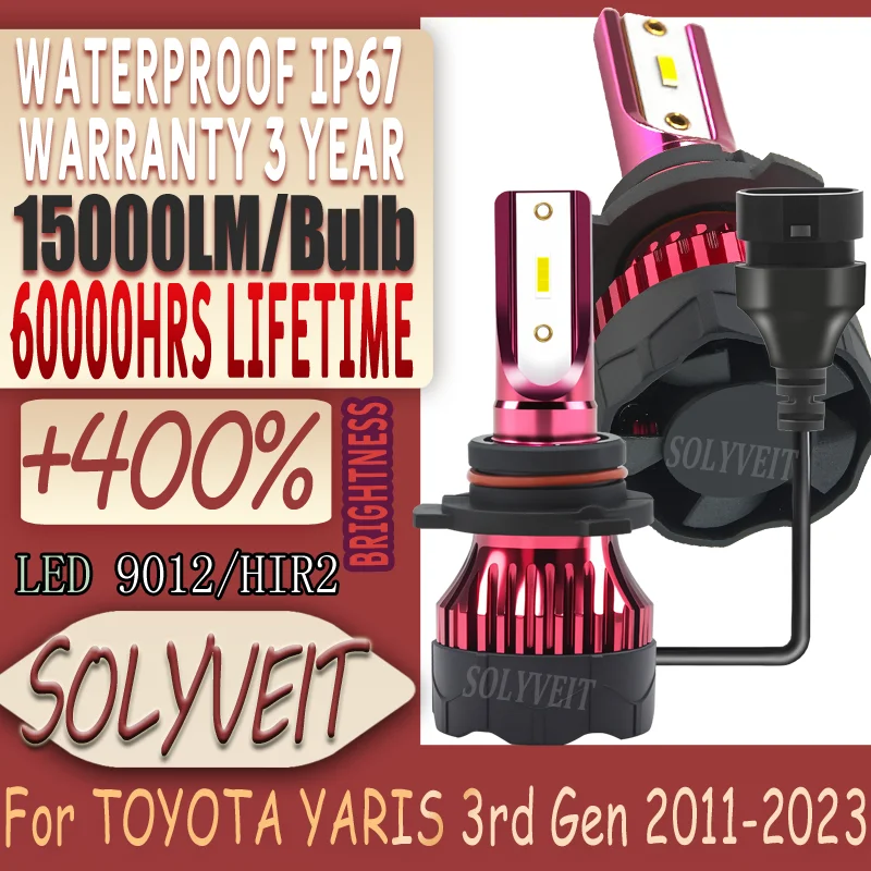 

Instant-On Illumination Tool-Less Installation Headlight For TOYOTA YARIS 3rd Gen 2011 2012 2013 2014 2015 2016 2017 2018-2023