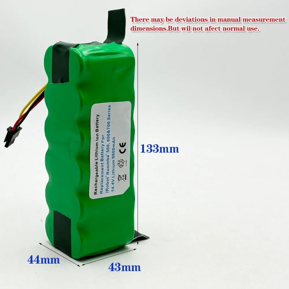 IRobot Roomba 500 600 700 800 Series 560 620 650 700 770 780 880 New 14.4V 9800mAh Rechargeable Lithium Battery