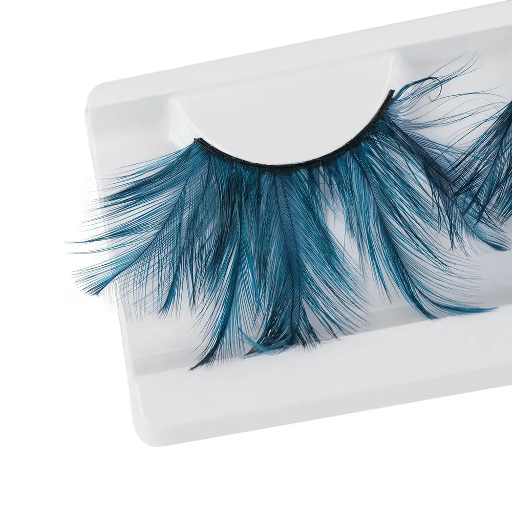 女性のファッション誇張ステージ使用 3D 太い翼まつげエクステンションつけまつげフェザー