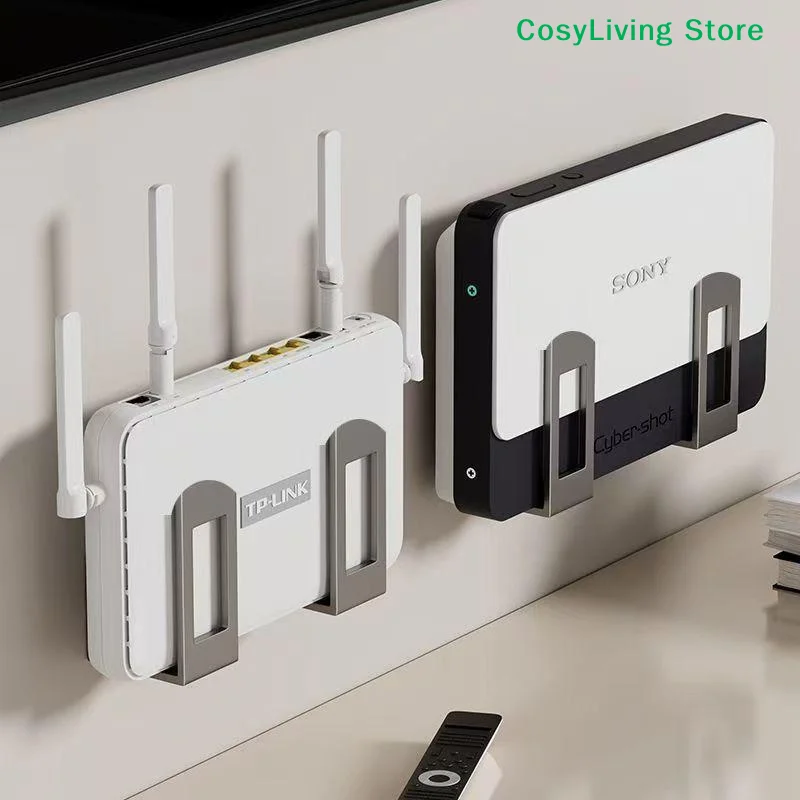 Wall-mounted Router Storage Box Wall Artifact Set-top Box Fixture Support Bracket Wifi Placement Rack