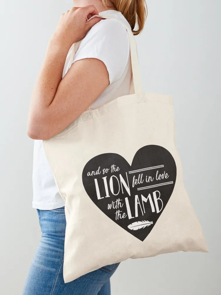 And So the Lion Fell In Love with the Lamb - Twilight Tote Bag tote bag men's Women's bag tote university Handbags women