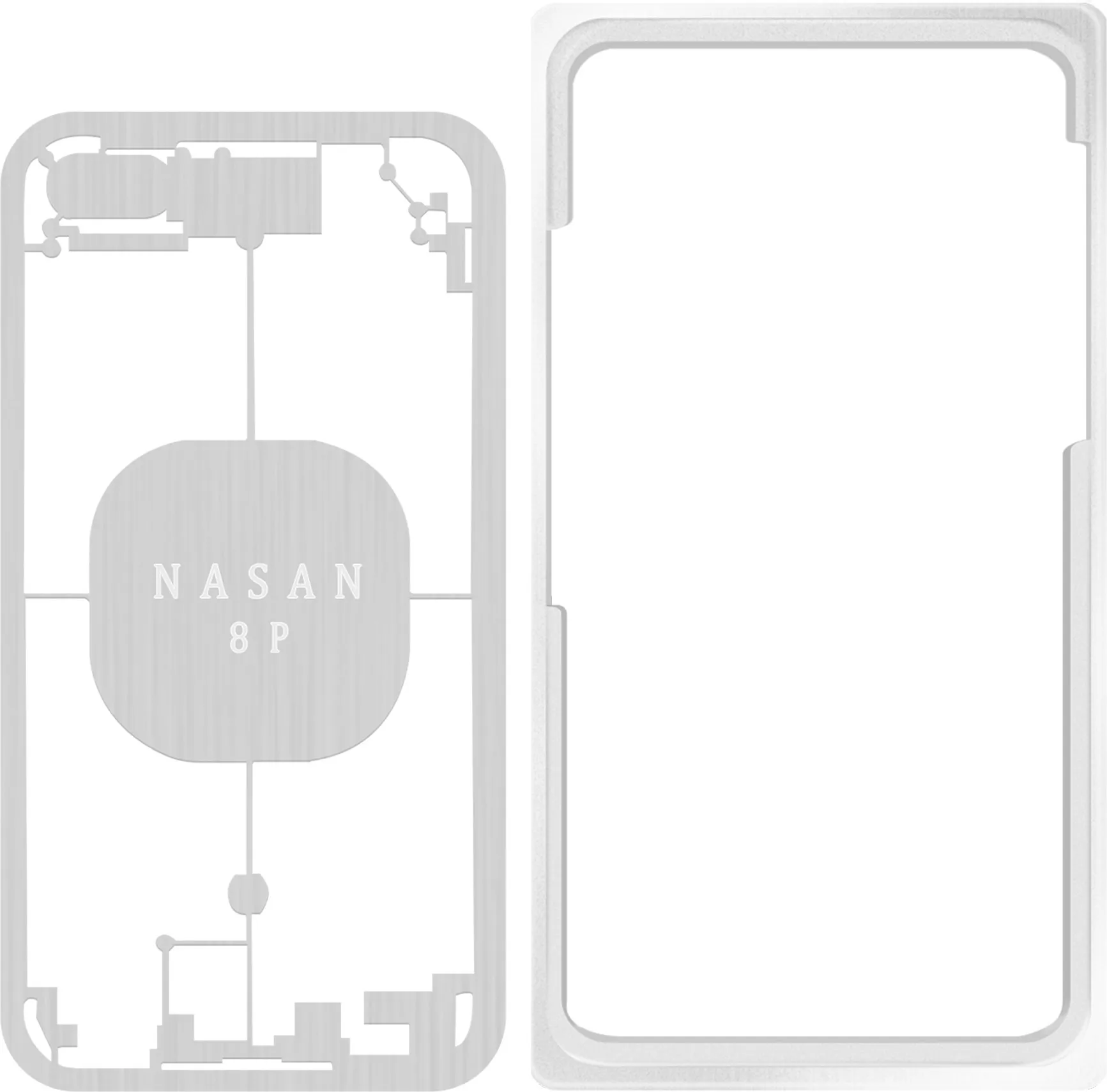 Nasan Physical Drawing Laser Protect Mold Back Cover Housing for Phone 8-12 Pro Max Laser Separate Machine Phone Rapair Tool