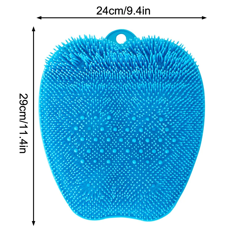 RUB กลับแปรงห้องน้ําลื่นล้างเท้า Pad นวดอาบน้ําพร้อม Sucker นวดเท้า Exfoliating แปรง Pad