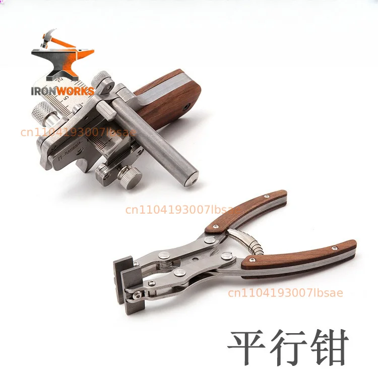 Belt cutter, handmade DIY leather cutter, stainless steel, parallel pliers leather art coil spring pliers
