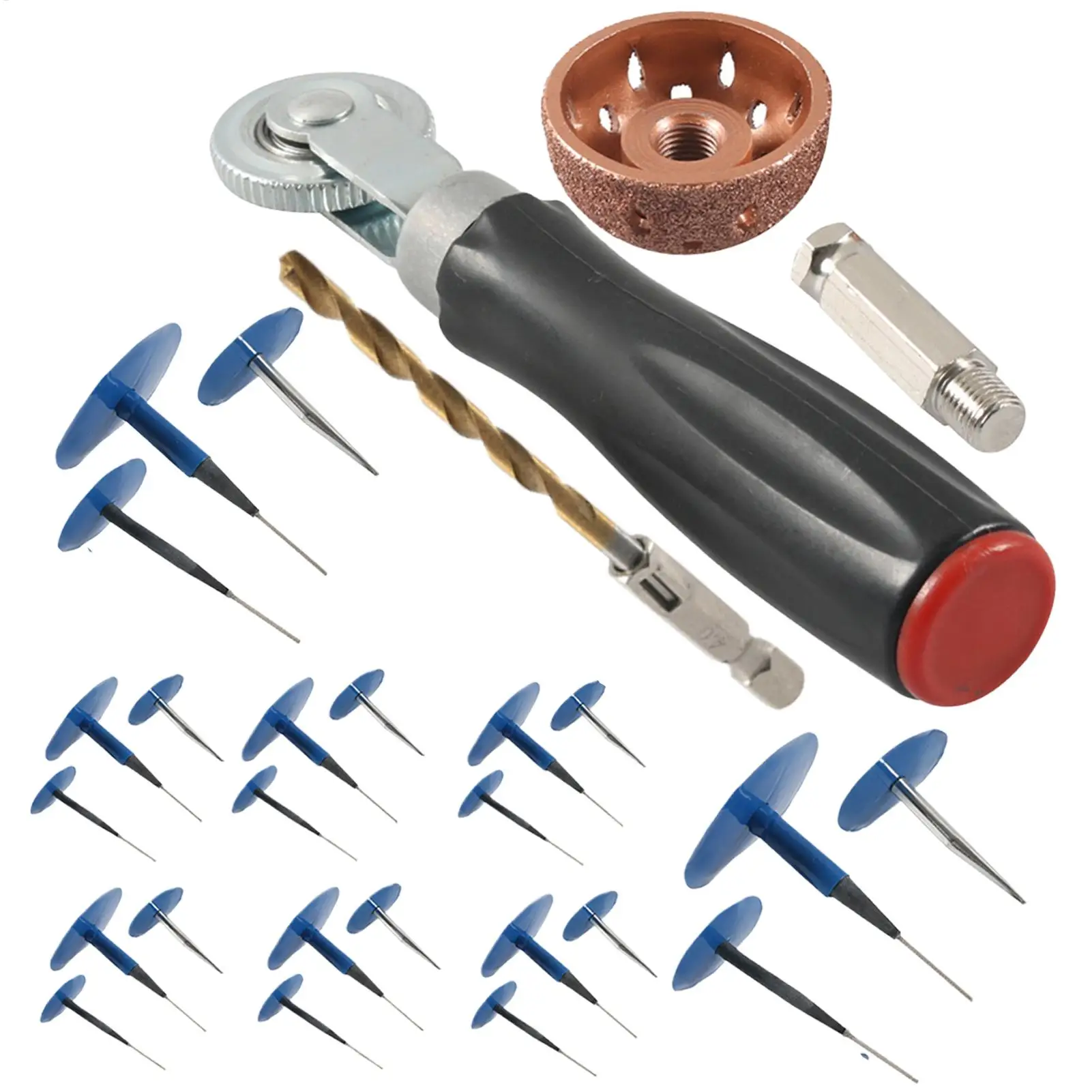 

27pcs/ 2pcs Car Tire Mushroom Plug Kit Tire Patch Roller Mushroom-shaped Plug Patch auto Tubeless Tyre Puncture Repair Kit