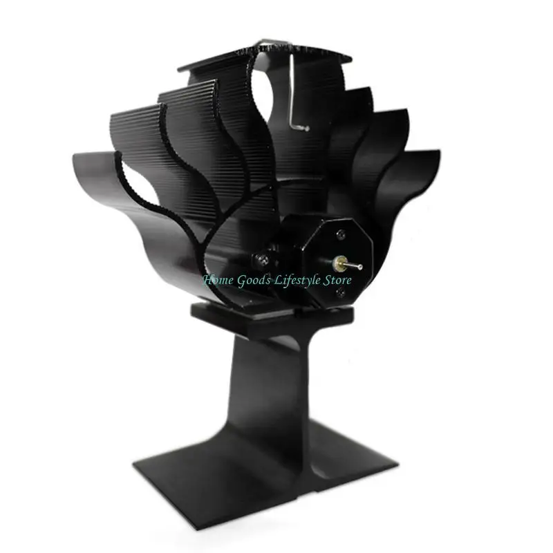 

E74E 6 Silent Heat Powered Stove Fan Small for Ideal Gift for Your Home