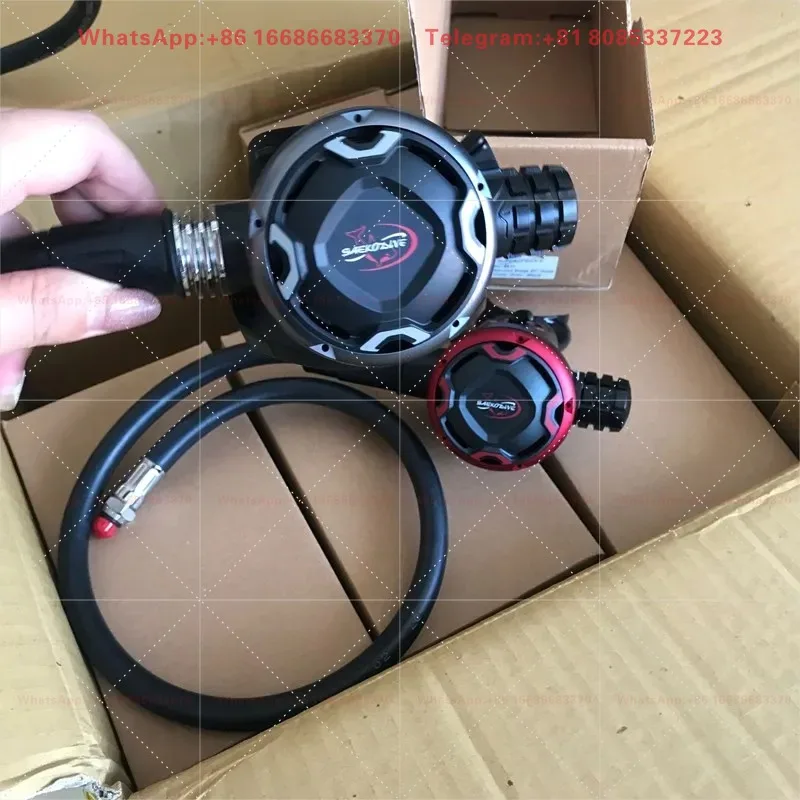 Respirator inlet adjustable respiratory regulator pressure reducing valve adjustable one two stage head ice diving cold water