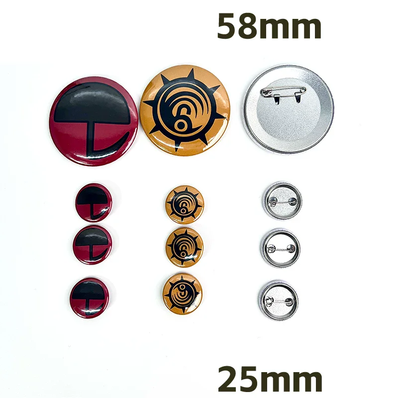 Anime Gachiakuta Enjin Cosplay Tinplate Soft Button Pin Creative Brooches Character Icon Badges for Clothes Bag Decoration