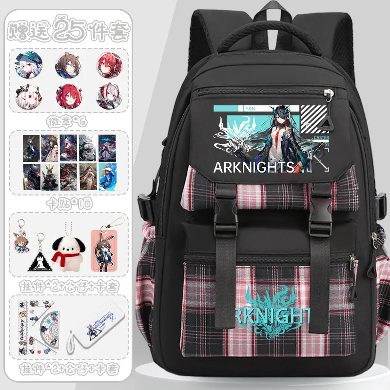 Arknights Students, Large Capacity Anime Game Merchandise Men And Women, Amiya Backpack For Senren A