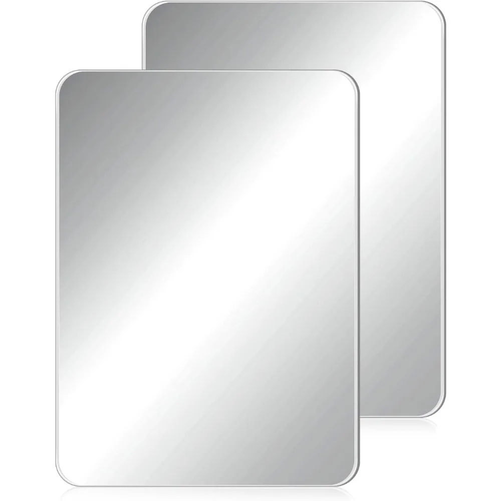 

Locker Mirror, 2 Pcs Small Real Glass School Rectangular Locker Magnetic Makeup Mirror 4 x 5.8 Inches, Makeup Mirror