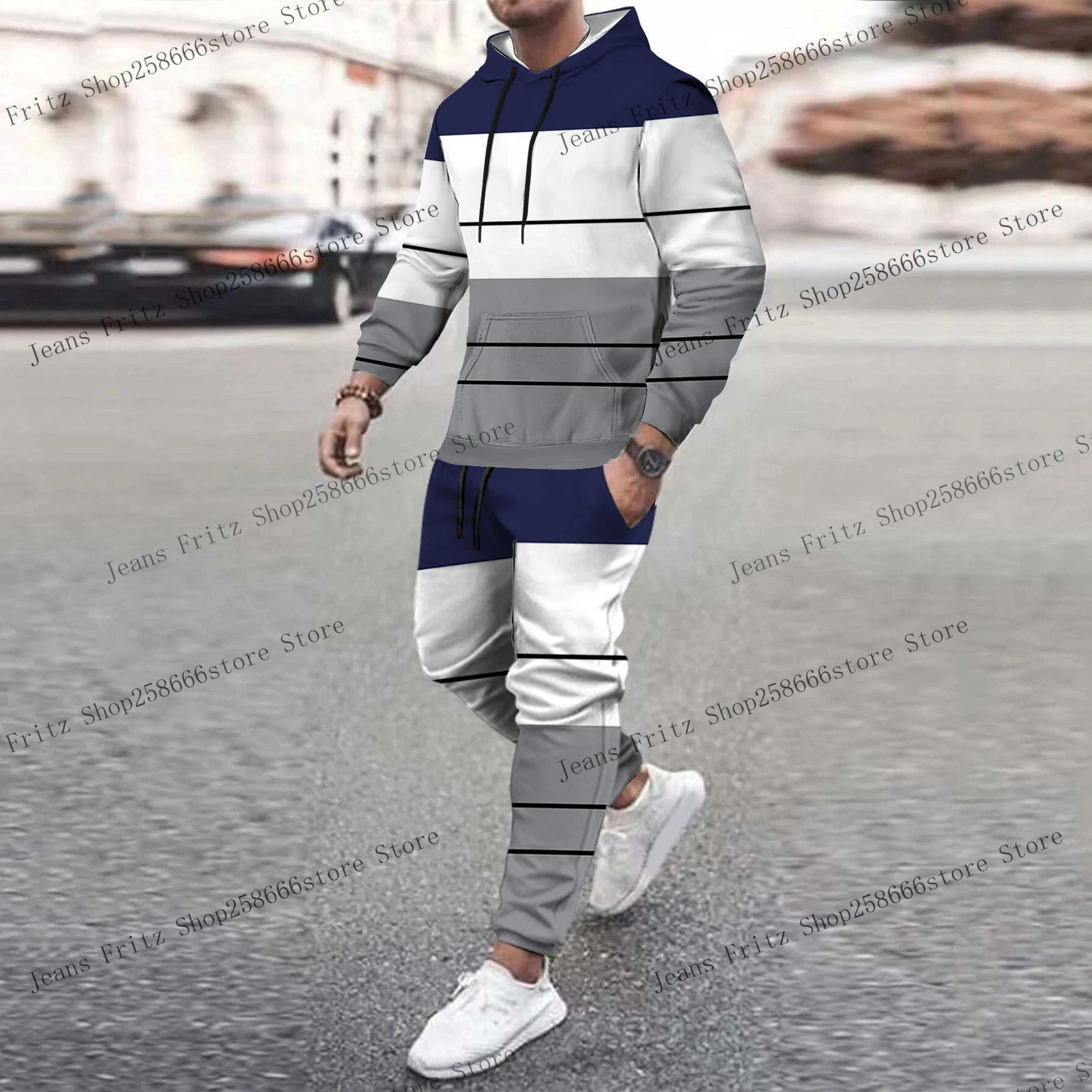 Autumn Men Tracksuit 2 Piece Sets 3D Printed Hoodie 2pcs Set Kids Fashion Casual Men Women Street Sports Jogging Suits