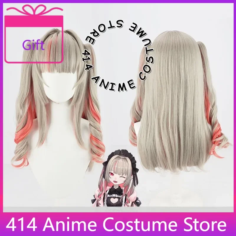 

Lilim Cosplay Wig Anime NIJISANJI Maid Outfit Game Characters Party Wigs Role Play Costume Prop Synthetic Hair Headwear