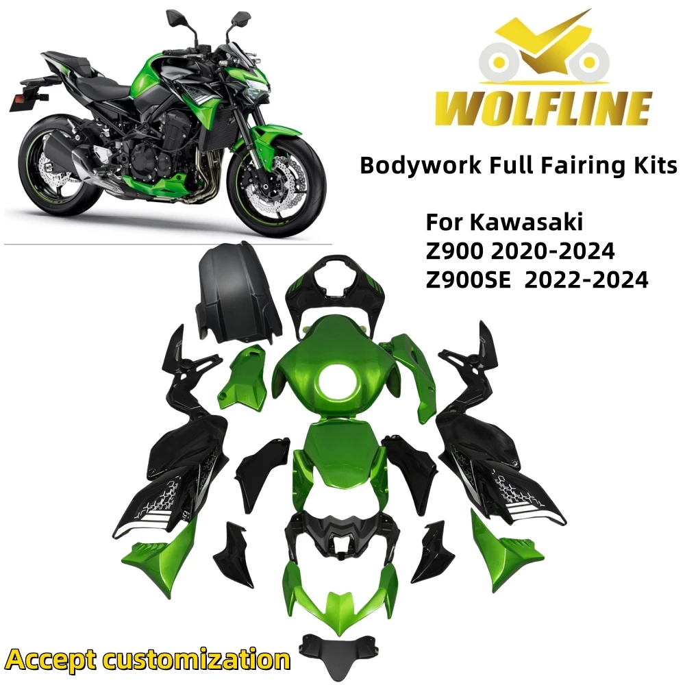 

WOLFLINE Z900 Bodywork Fairing Full Fairing Kits for Kawasaki Z900 2020-2024 Z900SE Injection Fairings Panel Customized 2022-24