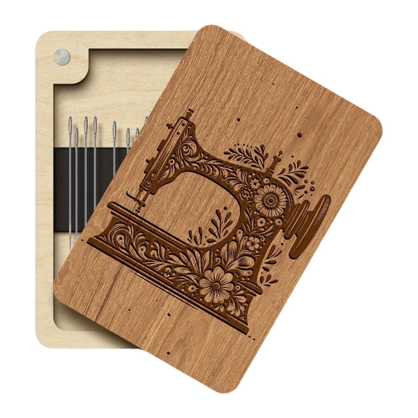 Wooden Pin Organizer Built-in - đánh giá và giá Sewing Pin Cushion