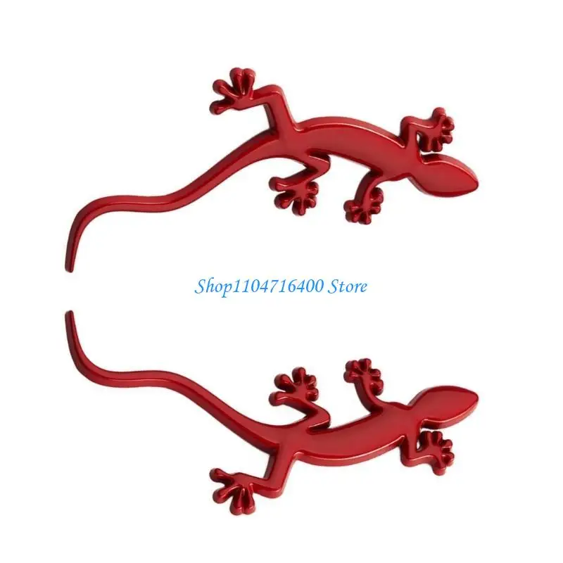 

y1gd 2pcs Metal Geckoes Car Badges Decal For Enhancing Auto Aesthetics