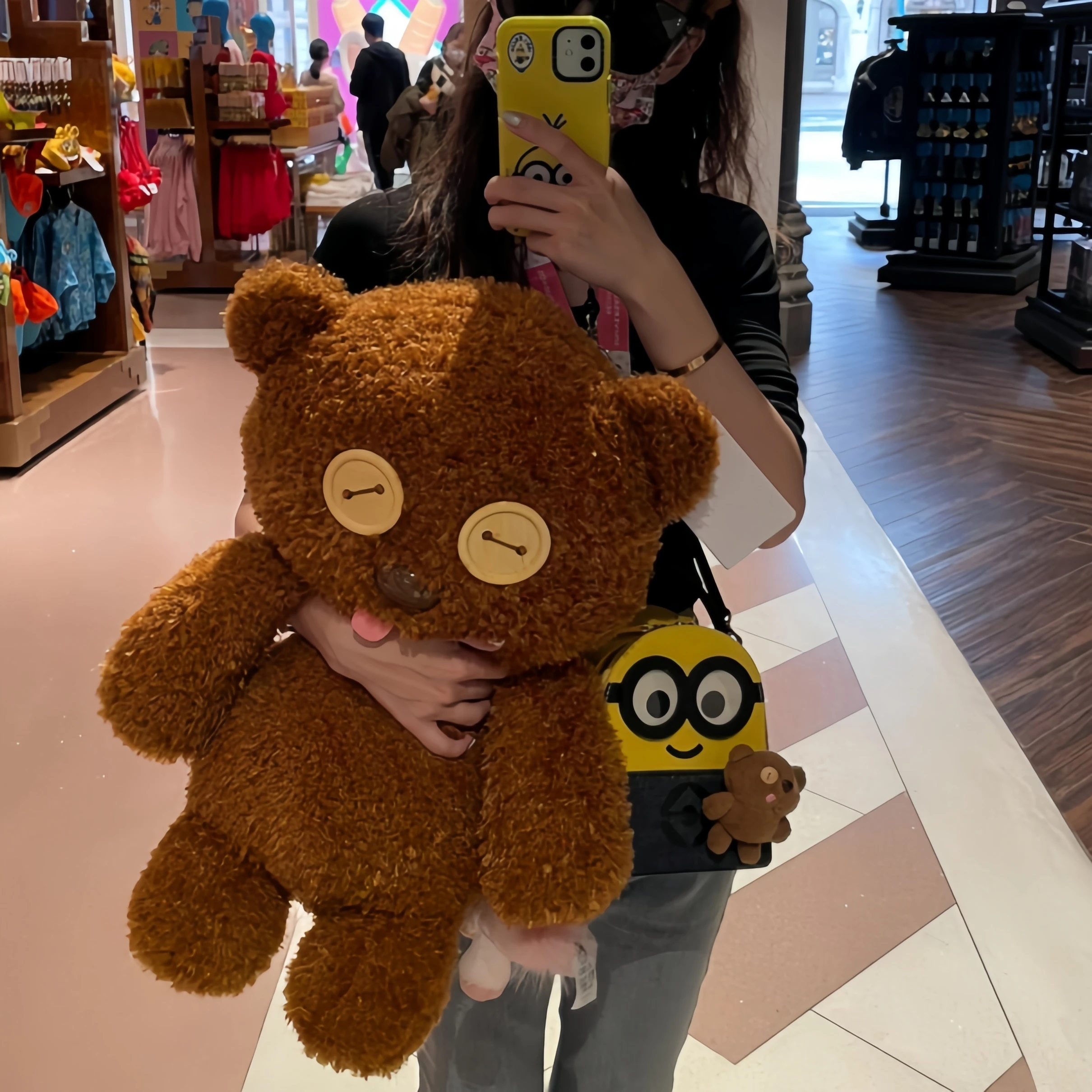 

Kawaii TIM Миньоны Мягкая плюшевая подвеска-игрушка с героями мультфильмов аниме милая подушка детский подарок на день рождения забавная кукла-компаньон брелок