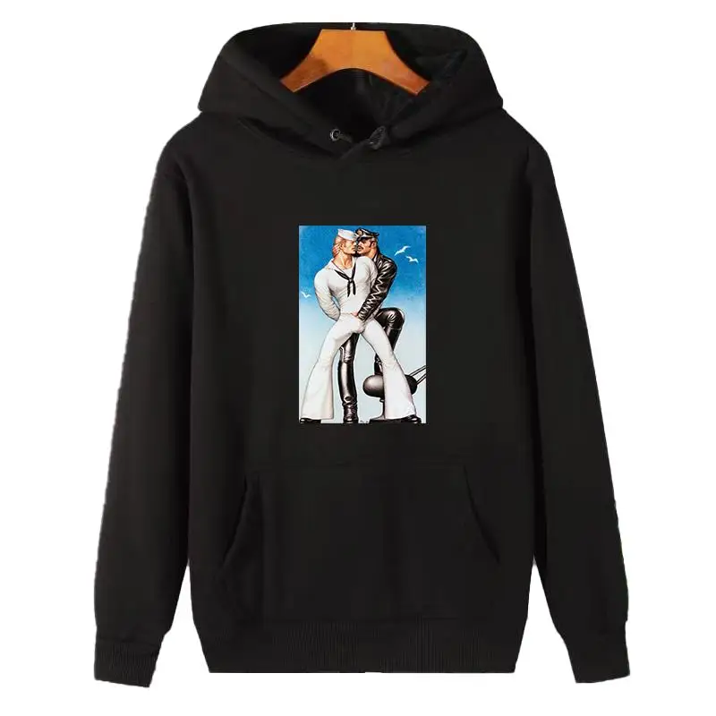 

Хлопковые толстовки с капюшоном Lgbt Gay Schwul Tom Of Finland Sailor Matrose Cops King, зимние флисовые худи, мужская спортивная одежда