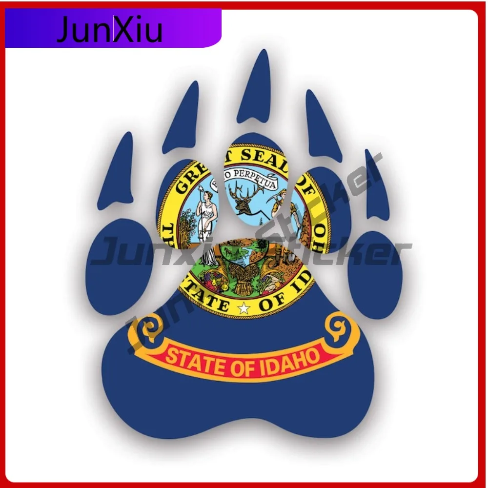 

Idaho State Bear Print Shaped Sticker Anime Laptop Waterproof Vinyl Decal For Air Conditioners Fun Outdoor Unique Sticker High
