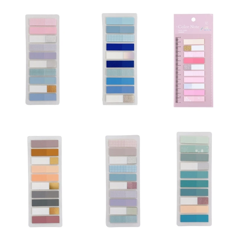 200 Stuks 10 Kleur Index Tabs Sticky Tabs Waterdichte Index Labels Sticker