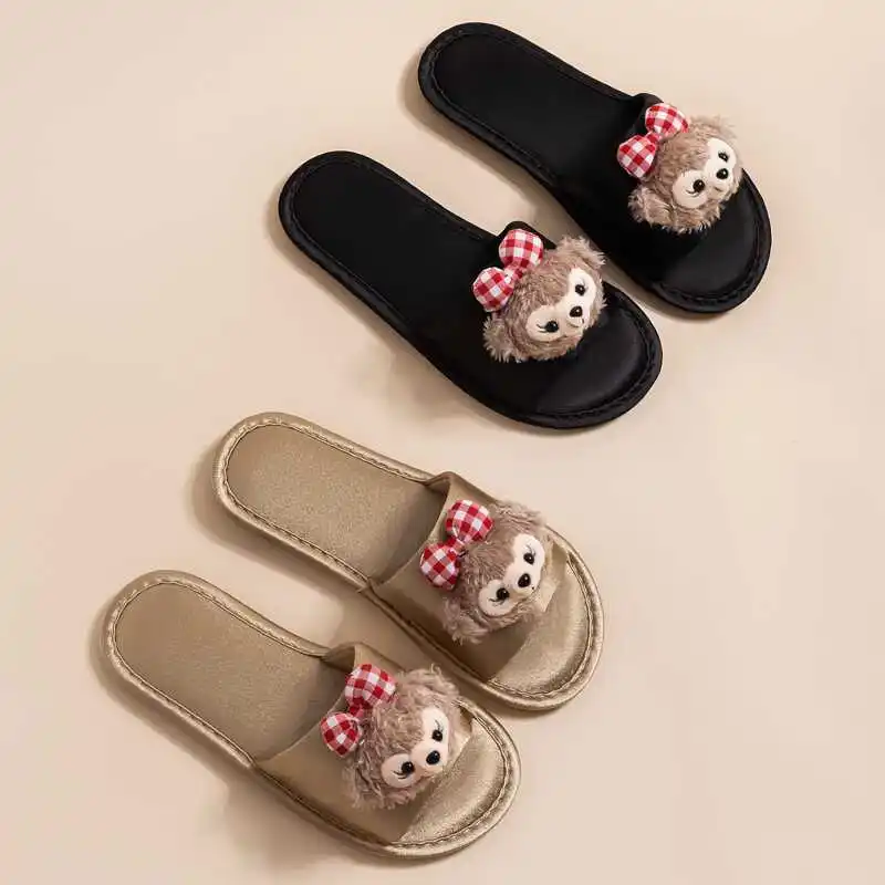 

Disney Kawaii Anime 2024 Summer New Home Girl Heart Cool Slippers Cute Cartoon Stellalou Home Indoor Slippers Toys for Kids