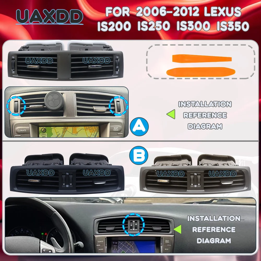 

Air Vent Grille Dashboard Panel Outlet For 2006-2012 Lexus IS200 IS250 IS300 IS350 Car Conditioning Interior AC Accessories A/C