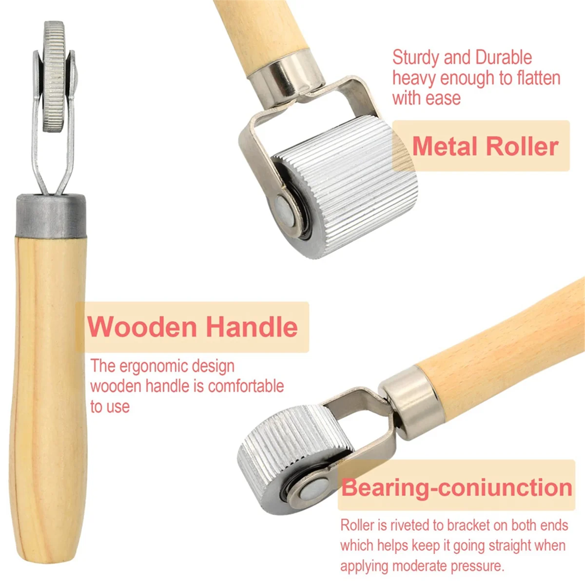 Nuovo rullo sonoro, strumento rullo fonoassorbente Rullo fonoassorbente per auto Set di rulli fonoassorbenti, rullo di cucitura 4 pezzi