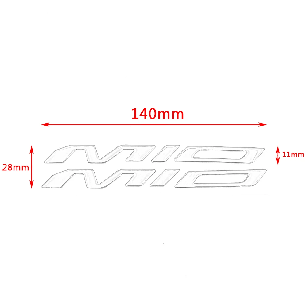 Pokhaomin Motorcycle 3D Frame Body Decoration Sticker Resin Gel MIO Decals for Yamaha MIO 125i M3 50 100 115