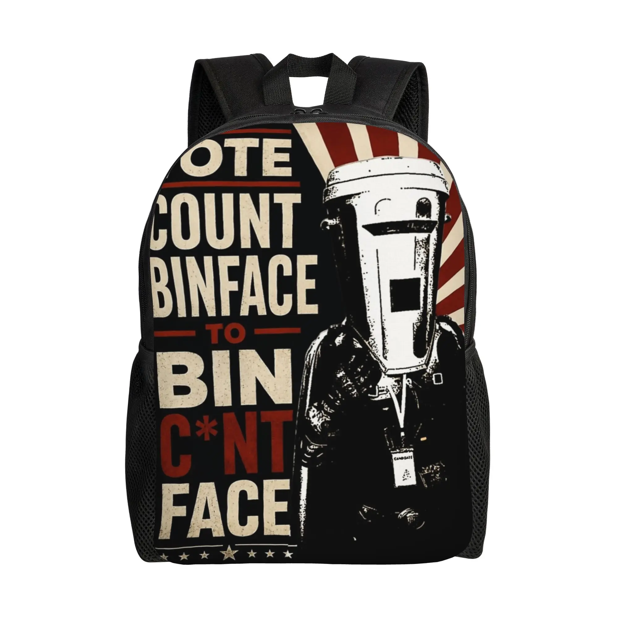 Vote Count Binface UK Political Humour Backpack for Men Women Cool Student Daypack  Laptop Canvas Bags Outdoor