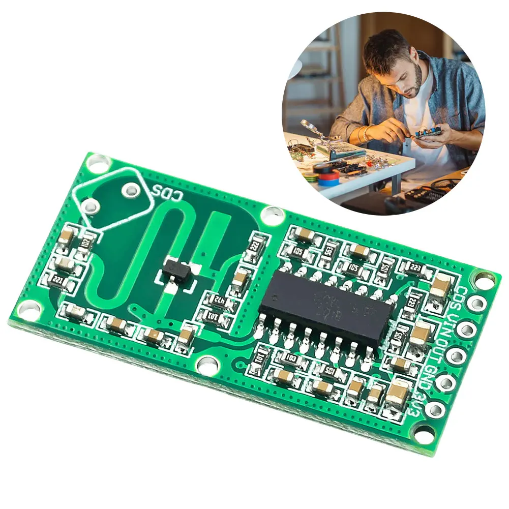 

RCWL-0516 Human Motion Detection Switch Module 5-8M Distance Human Body Induction Intelligent Module 100mA Electronic Components