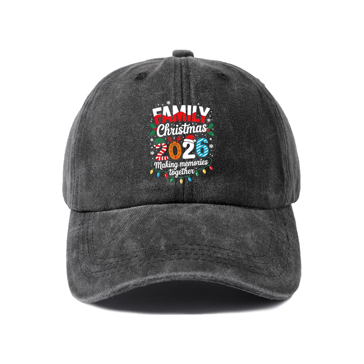 Expressive Slogan Graphic Baseball Cap, Vintage Washed Adjustable Unisex Dad Hat, Everyday Gift